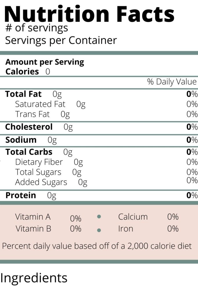 nutrition label-micronutrients